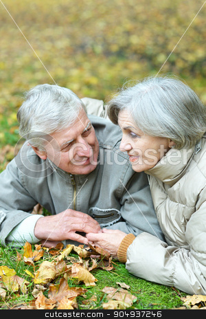 To use this stock image in your creative project, please select the size you need over to the right and click the "Add to Cart" button.
Your downloaded image will come with the Cutcaster watermark removed so don’t worry about the watermark you see on this page. Happy senior couple stock photo, Happy senior couple sitting on leaves in autumn park by Ruslan Huzau