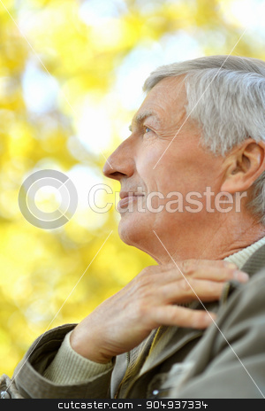 To use this stock image in your creative project, please select the size you need over to the right and click the "Add to Cart" button.
Your downloaded image will come with the Cutcaster watermark removed so don’t worry about the watermark you see on this page. thoughtful elderly man stock photo, Portrait of thoughtful elderly man on yellow autumn background by Ruslan Huzau