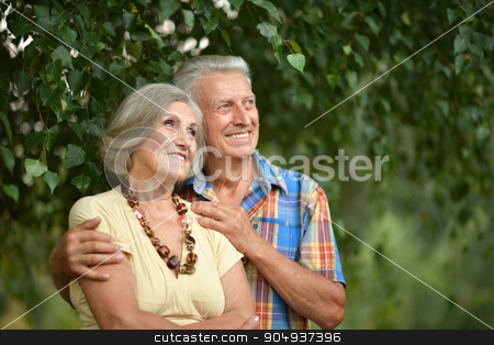 To use this stock image in your creative project, please select the size you need over to the right and click the "Add to Cart" button.
Your downloaded image will come with the Cutcaster watermark removed so don’t worry about the watermark you see on this page. mature couple in summer park stock photo, Portrait of a loving mature couple in summer park by Ruslan Huzau