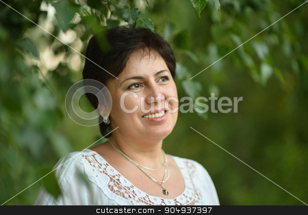 To use this stock image in your creative project, please select the size you need over to the right and click the "Add to Cart" button.
Your downloaded image will come with the Cutcaster watermark removed so don’t worry about the watermark you see on this page. Lady enjoying summer stock photo, Portrait of a mature lady enjoying summer outdoors by Ruslan Huzau