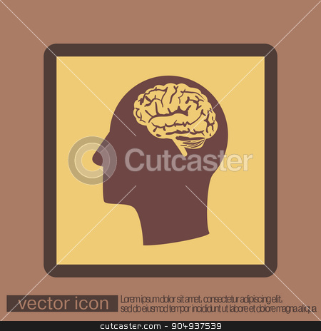 To use this stock image in your creative project, please select the size you need over to the right and click the "Add to Cart" button.
Your downloaded image will come with the Cutcaster watermark removed so don’t worry about the watermark you see on this page. Vector Icon head with brain. Mind and science stock vector clipart, Vector Icon head with brain. Mind and science by LittleCuckoo
