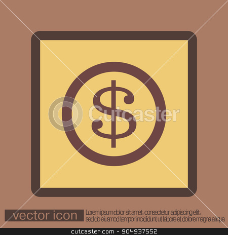 To use this stock image in your creative project, please select the size you need over to the right and click the "Add to Cart" button.
Your downloaded image will come with the Cutcaster watermark removed so don’t worry about the watermark you see on this page. Dollar coin. symbol of money stock vector clipart, Dollar coin. symbol of money by LittleCuckoo