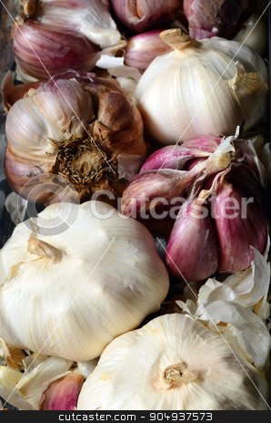 To use this stock image in your creative project, please select the size you need over to the right and click the "Add to Cart" button.
Your downloaded image will come with the Cutcaster watermark removed so don’t worry about the watermark you see on this page. raw pink garlic stock photo, Close up image of raw pink garlic by sutike