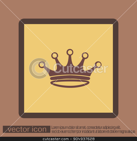 To use this stock image in your creative project, please select the size you need over to the right and click the "Add to Cart" button.
Your downloaded image will come with the Cutcaster watermark removed so don’t worry about the watermark you see on this page. crown icon stock vector clipart, crown icon by LittleCuckoo