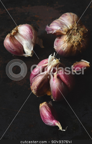 To use this stock image in your creative project, please select the size you need over to the right and click the "Add to Cart" button.
Your downloaded image will come with the Cutcaster watermark removed so don’t worry about the watermark you see on this page. raw pink garlic stock photo, Close up image of raw pink garlic by sutike