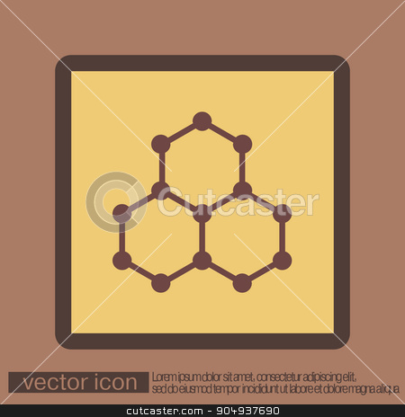 To use this stock image in your creative project, please select the size you need over to the right and click the "Add to Cart" button.
Your downloaded image will come with the Cutcaster watermark removed so don’t worry about the watermark you see on this page. Chemical compound. Symbol chemistry. Icon science stock vector clipart, Chemical compound. Symbol chemistry. Icon science by LittleCuckoo