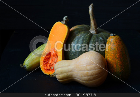 To use this stock image in your creative project, please select the size you need over to the right and click the "Add to Cart" button.
Your downloaded image will come with the Cutcaster watermark removed so don’t worry about the watermark you see on this page. Fresh raw squash stock photo, Sliced Fresh raw squash in autumn season by sutike