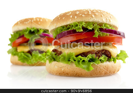 To use this stock image in your creative project, please select the size you need over to the right and click the "Add to Cart" button.
Your downloaded image will come with the Cutcaster watermark removed so don’t worry about the watermark you see on this page. Big cheeseburgers isolated on white background stock photo, Big single cheeseburgers isolated on white background by Tadeusz Wejkszo