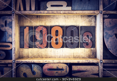 To use this stock image in your creative project, please select the size you need over to the right and click the "Add to Cart" button.
Your downloaded image will come with the Cutcaster watermark removed so don’t worry about the watermark you see on this page. 1980s Concept Letterpress Type stock photo, The word