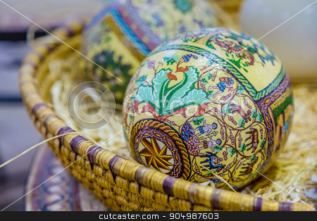 To use this stock image in your creative project, please select the size you need over to the right and click the "Add to Cart" button.
Your downloaded image will come with the Cutcaster watermark removed so don’t worry about the watermark you see on this page. Easter painted eggs stock photo, The eggs are covered with fine mosaics on biblical themes. Closeup by Sid10