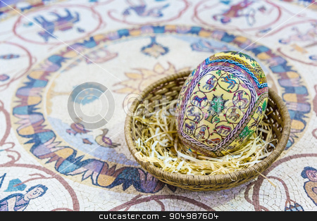 To use this stock image in your creative project, please select the size you need over to the right and click the "Add to Cart" button.
Your downloaded image will come with the Cutcaster watermark removed so don’t worry about the watermark you see on this page. Easter painted eggs stock photo, The eggs are covered with fine mosaics on biblical themes by Sid10