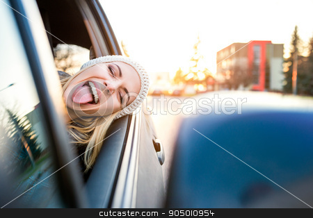 To use this stock image in your creative project, please select the size you need over to the right and click the "Add to Cart" button.
Your downloaded image will come with the Cutcaster watermark removed so don’t worry about the watermark you see on this page. Woman driving a car stock photo, Beautiful young blond woman driving a car by HalfPoint