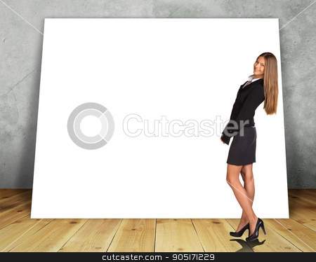 Big Blank Banner Stock Photo