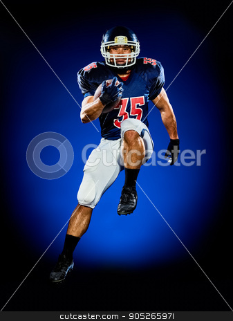To use this stock image in your creative project, please select the size you need over to the right and click the "Add to Cart" button.
Your downloaded image will come with the Cutcaster watermark removed so don’t worry about the watermark you see on this page. american football player man isolated stock photo, one american football player man isolated on colorful black background by Ishadow