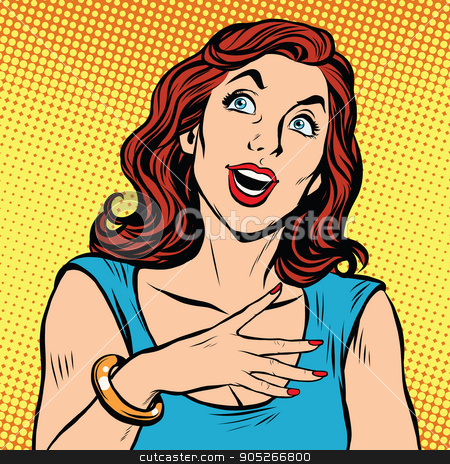 To use this stock image in your creative project, please select the size you need over to the right and click the "Add to Cart" button.
Your downloaded image will come with the Cutcaster watermark removed so don’t worry about the watermark you see on this page. Emotional beautiful woman pop art stock vector clipart, Emotional beautiful woman pop art pop art retro vector. Facial expressions and gestures by studiostoks