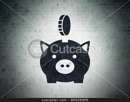 To use this stock image in your creative project, please select the size you need over to the right and click the "Add to Cart" button.
Your downloaded image will come with the Cutcaster watermark removed so don’t worry about the watermark you see on this page. Currency concept: Money Box With Coin on Digital Data Paper background stock photo, Currency concept: Painted black Money Box With Coin icon on Digital Data Paper background by mkabakov