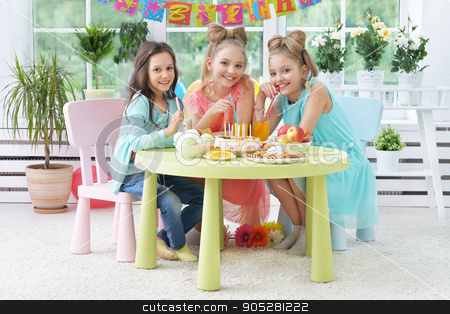 To use this stock image in your creative project, please select the size you need over to the right and click the "Add to Cart" button.
Your downloaded image will come with the Cutcaster watermark removed so don’t worry about the watermark you see on this page. children with cake at birthday party stock photo, Happy children with cake at birthday party by Ruslan Huzau