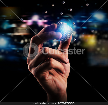 To use this stock image in your creative project, please select the size you need over to the right and click the "Add to Cart" button.
Your downloaded image will come with the Cutcaster watermark removed so don’t worry about the watermark you see on this page. Build company stock photo, Cube of magnet spheres held by a hand. concept of union and partnership by Federico Caputo