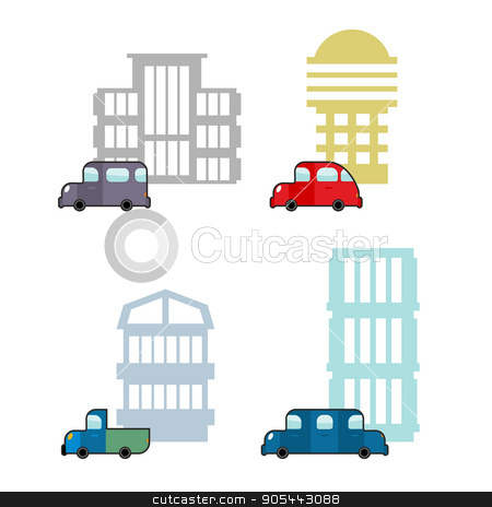 To use this stock image in your creative project, please select the size you need over to the right and click the "Add to Cart" button.
Your downloaded image will come with the Cutcaster watermark removed so don’t worry about the watermark you see on this page. Set of car and House. Transport and business buildings. Collecti stock vector clipart, Set of car and House. Transport and business buildings. Collection of icons of city theme. Cars and public buildings.
by Popaukropa