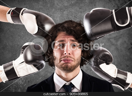 To use this stock image in your creative project, please select the size you need over to the right and click the "Add to Cart" button.
Your downloaded image will come with the Cutcaster watermark removed so don’t worry about the watermark you see on this page. Punched guilty businessman stock photo, Angry People hit with punches a sad businessman by Federico Caputo