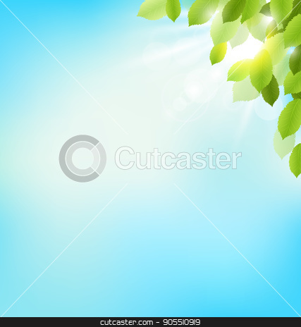 To use this stock image in your creative project, please select the size you need over to the right and click the "Add to Cart" button.
Your downloaded image will come with the Cutcaster watermark removed so don’t worry about the watermark you see on this page. Tree foliage with sunlight on sky. Floral nature spring stock vector clipart, Tree foliage with sunlight on sky. Floral nature spring background by Makkuro_GL