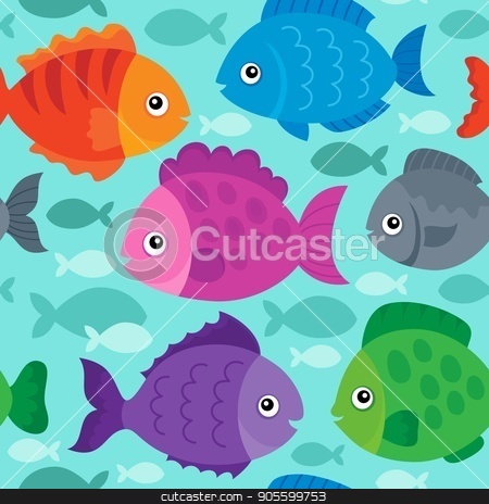 To use this stock image in your creative project, please select the size you need over to the right and click the "Add to Cart" button.
Your downloaded image will come with the Cutcaster watermark removed so don’t worry about the watermark you see on this page. Seamless background stylized fishes 1 stock vector clipart, Seamless background stylized fishes 1 - eps10 vector illustration. by Klara Viskova