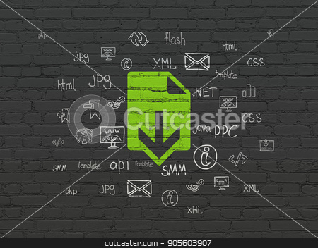 To use this stock image in your creative project, please select the size you need over to the right and click the "Add to Cart" button.
Your downloaded image will come with the Cutcaster watermark removed so don’t worry about the watermark you see on this page. Web development concept: Download on wall background stock photo, Web development concept: Painted green Download icon on Black Brick wall background with Hand Drawn Site Development Icons by mkabakov