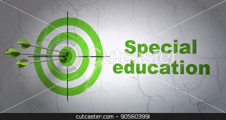 To use this stock image in your creative project, please select the size you need over to the right and click the "Add to Cart" button.
Your downloaded image will come with the Cutcaster watermark removed so don’t worry about the watermark you see on this page. Learning concept: target and Special Education on wall background stock photo, Success Learning concept: arrows hitting the center of target, Green Special Education on wall background, 3D rendering by mkabakov