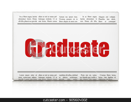 To use this stock image in your creative project, please select the size you need over to the right and click the "Add to Cart" button.
Your downloaded image will come with the Cutcaster watermark removed so don’t worry about the watermark you see on this page. Education concept: newspaper headline Graduate stock photo, Education concept: newspaper headline Graduate on White background, 3D rendering by mkabakov