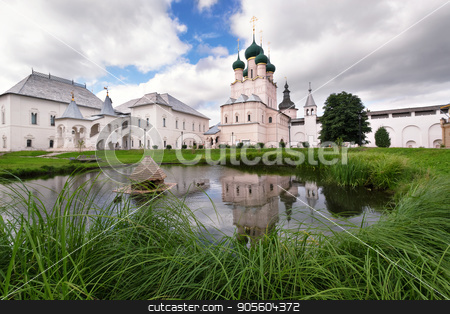 To use this stock image in your creative project, please select the size you need over to the right and click the "Add to Cart" button.
Your downloaded image will come with the Cutcaster watermark removed so don’t worry about the watermark you see on this page. The Church in the Kremlin of Rostov stock photo, Church in Kremlin of Rostov the Great by Galina Bondarenko
