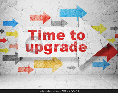 To use this stock image in your creative project, please select the size you need over to the right and click the "Add to Cart" button.
Your downloaded image will come with the Cutcaster watermark removed so don’t worry about the watermark you see on this page. Time concept: arrow with Time To Upgrade on grunge wall background stock photo, Time concept: arrow with Time To Upgrade on grunge textured concrete wall background, 3D rendering by mkabakov