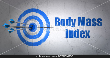 To use this stock image in your creative project, please select the size you need over to the right and click the "Add to Cart" button.
Your downloaded image will come with the Cutcaster watermark removed so don’t worry about the watermark you see on this page. Healthcare concept: target and Body Mass Index on wall background stock photo, Success Healthcare concept: arrows hitting the center of target, Blue Body Mass Index on wall background, 3D rendering by mkabakov
