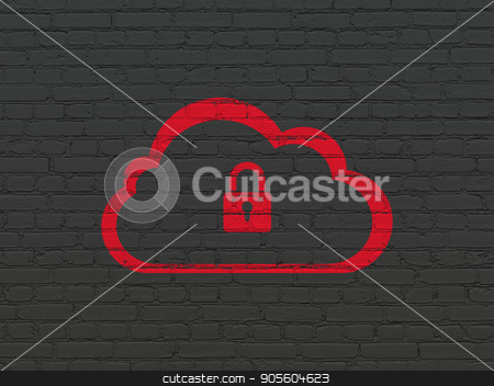 To use this stock image in your creative project, please select the size you need over to the right and click the "Add to Cart" button.
Your downloaded image will come with the Cutcaster watermark removed so don’t worry about the watermark you see on this page. Cloud computing concept: Cloud With Padlock on wall background stock photo, Cloud computing concept: Painted red Cloud With Padlock icon on Black Brick wall background by mkabakov