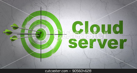 To use this stock image in your creative project, please select the size you need over to the right and click the "Add to Cart" button.
Your downloaded image will come with the Cutcaster watermark removed so don’t worry about the watermark you see on this page. Cloud networking concept: target and Cloud Server on wall background stock photo, Success cloud networking concept: arrows hitting the center of target, Green Cloud Server on wall background, 3D rendering by mkabakov