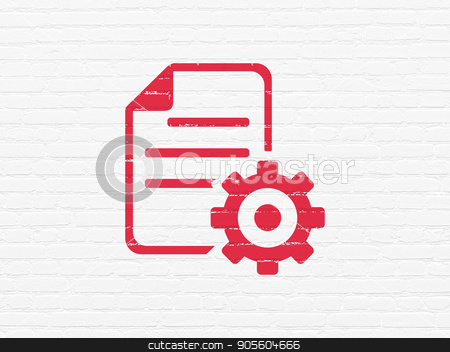 To use this stock image in your creative project, please select the size you need over to the right and click the "Add to Cart" button.
Your downloaded image will come with the Cutcaster watermark removed so don’t worry about the watermark you see on this page. Programming concept: Gear on wall background stock photo, Programming concept: Painted red Gear icon on White Brick wall background by mkabakov