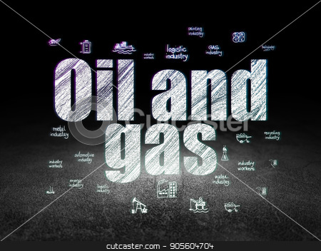 To use this stock image in your creative project, please select the size you need over to the right and click the "Add to Cart" button.
Your downloaded image will come with the Cutcaster watermark removed so don’t worry about the watermark you see on this page. Manufacuring concept: Oil and Gas in grunge dark room stock photo, Manufacuring concept: Glowing text Oil and Gas, Hand Drawn Industry Icons in grunge dark room with Dirty Floor, black background by mkabakov