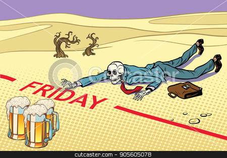To use this stock image in your creative project, please select the size you need over to the right and click the "Add to Cart" button.
Your downloaded image will come with the Cutcaster watermark removed so don’t worry about the watermark you see on this page. Mugs of beer, the man did not live until Friday stock vector clipart, Mugs of beer, the man did not live until Friday. Next to the dream. A dead traveler skeleton. The end. Pop art retro vector illustration by studiostoks