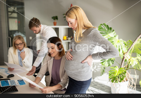 To use this stock image in your creative project, please select the size you need over to the right and click the "Add to Cart" button.
Your downloaded image will come with the Cutcaster watermark removed so don’t worry about the watermark you see on this page. happy business team with papers in office stock photo, pregnancy and people concept - happy business team with papers in office by Syda Productions