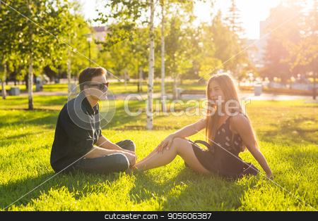 To use this stock image in your creative project, please select the size you need over to the right and click the "Add to Cart" button.
Your downloaded image will come with the Cutcaster watermark removed so don’t worry about the watermark you see on this page. Girl and guy in the park on a sunny day stock photo, Girl and guy in the park on a sunny day by Satura86