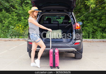 To use this stock image in your creative project, please select the size you need over to the right and click the "Add to Cart" button.
Your downloaded image will come with the Cutcaster watermark removed so don’t worry about the watermark you see on this page. Summer vacation car road trip freedom concept. Happy woman cheering joyful during holiday travel with car stock photo, Summer vacation car road trip freedom concept. Happy woman cheering joyful during holiday travel with car by Satura86