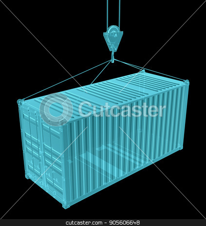 To use this stock image in your creative project, please select the size you need over to the right and click the "Add to Cart" button.
Your downloaded image will come with the Cutcaster watermark removed so don’t worry about the watermark you see on this page. Shipping container with hook. X-ray image stock photo, Shipping container with hook. X-ray image, isolated on black. 3D Illustration by cherezoff
