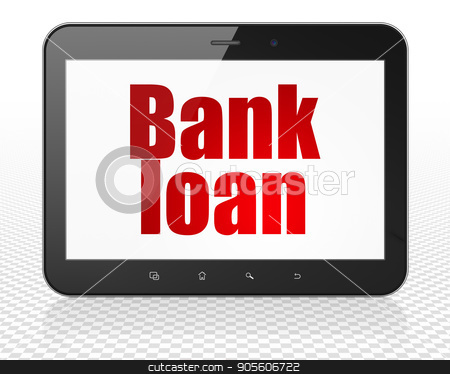 To use this stock image in your creative project, please select the size you need over to the right and click the "Add to Cart" button.
Your downloaded image will come with the Cutcaster watermark removed so don’t worry about the watermark you see on this page. Banking concept: Tablet Pc Computer with Bank Loan on display stock photo, Banking concept: Tablet Pc Computer with red text Bank Loan on display, 3D rendering by mkabakov
