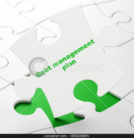 To use this stock image in your creative project, please select the size you need over to the right and click the "Add to Cart" button.
Your downloaded image will come with the Cutcaster watermark removed so don’t worry about the watermark you see on this page. Business concept: Debt Management Plan on puzzle background stock photo, Business concept: Debt Management Plan on White puzzle pieces background, 3D rendering by mkabakov