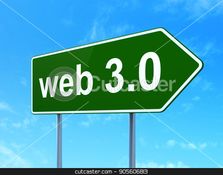 To use this stock image in your creative project, please select the size you need over to the right and click the "Add to Cart" button.
Your downloaded image will come with the Cutcaster watermark removed so don’t worry about the watermark you see on this page. Web design concept: Web 3.0 on road sign background stock photo, Web design concept: Web 3.0 on green road highway sign, clear blue sky background, 3D rendering by mkabakov