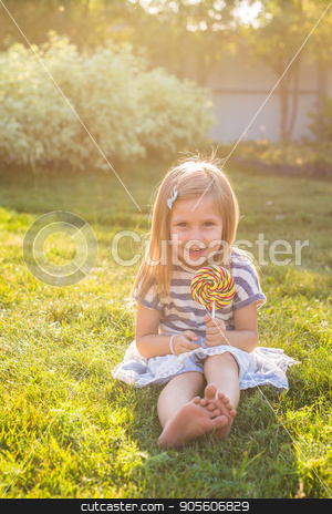 To use this stock image in your creative project, please select the size you need over to the right and click the "Add to Cart" button.
Your downloaded image will come with the Cutcaster watermark removed so don’t worry about the watermark you see on this page. Funny child with candy lollipop, happy little girl eating big sugar lollipop, kid eat sweets stock photo, Funny child with candy lollipop, happy little girl eating big sugar lollipop, kid eat sweets by Satura86