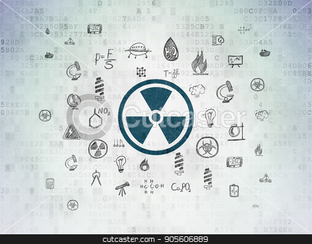 To use this stock image in your creative project, please select the size you need over to the right and click the "Add to Cart" button.
Your downloaded image will come with the Cutcaster watermark removed so don’t worry about the watermark you see on this page. Science concept: Radiation on Digital Data Paper background stock photo, Science concept: Painted blue Radiation icon on Digital Data Paper background with Hand Drawn Science Icons by mkabakov