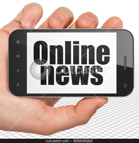 To use this stock image in your creative project, please select the size you need over to the right and click the "Add to Cart" button.
Your downloaded image will come with the Cutcaster watermark removed so don’t worry about the watermark you see on this page. News concept: Hand Holding Smartphone with Online News on display stock photo, News concept: Hand Holding Smartphone with black text Online News on display, 3D rendering by mkabakov