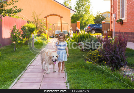 To use this stock image in your creative project, please select the size you need over to the right and click the "Add to Cart" button.
Your downloaded image will come with the Cutcaster watermark removed so don’t worry about the watermark you see on this page. Cute little child girl with dog stock photo, Cute little child girl with dog playing in summer garden by Satura86