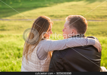To use this stock image in your creative project, please select the size you need over to the right and click the "Add to Cart" button.
Your downloaded image will come with the Cutcaster watermark removed so don’t worry about the watermark you see on this page. Portrait of couple hugging in nature back view stock photo, couple hugging on a pier in nature by Satura86