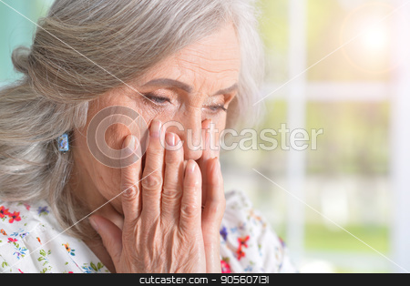 To use this stock image in your creative project, please select the size you need over to the right and click the "Add to Cart" button.
Your downloaded image will come with the Cutcaster watermark removed so don’t worry about the watermark you see on this page. sad senior woman stock photo, Portrait of sad senior woman, close up by Ruslan Huzau